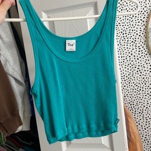 aritzia turquoise tanktop